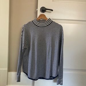 Madewell Striped Mockneck Sweater